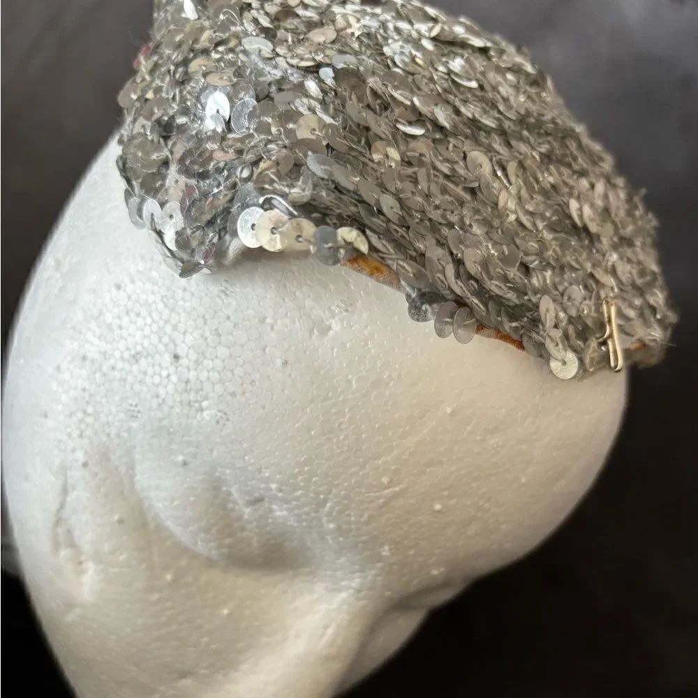 Headband sequin headpiece Hat kippah bullcap koppel brimless cap y2k beanie